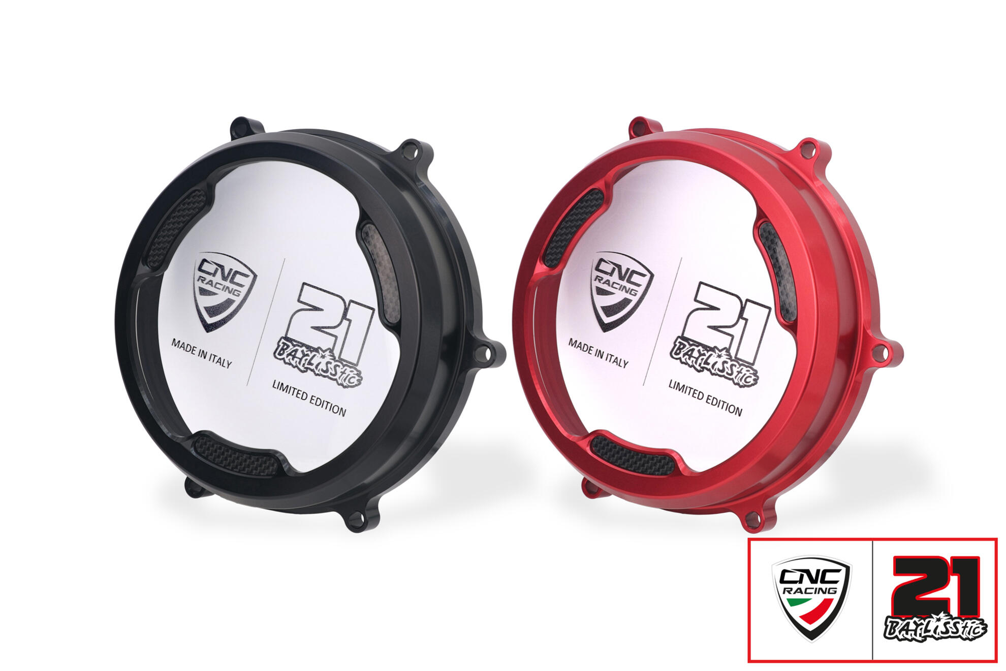 CNC Racing PRAMAC RACING LIMITED EDITION Clear Wet Clutch Cover With Carbon Inlay for the Ducati Panigale 1299/1199/959 Superleggera (and 899 too with modification) CNC Racing PRAMAC RACING LIMITED EDITION Clear Wet Clutch Cover With Carbon Inlay for the Ducati Panigale 1299/1199/959 Superleggera (and 899 too with modification)